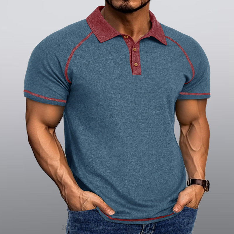 Maturelion Männer Kragen T-Shirt