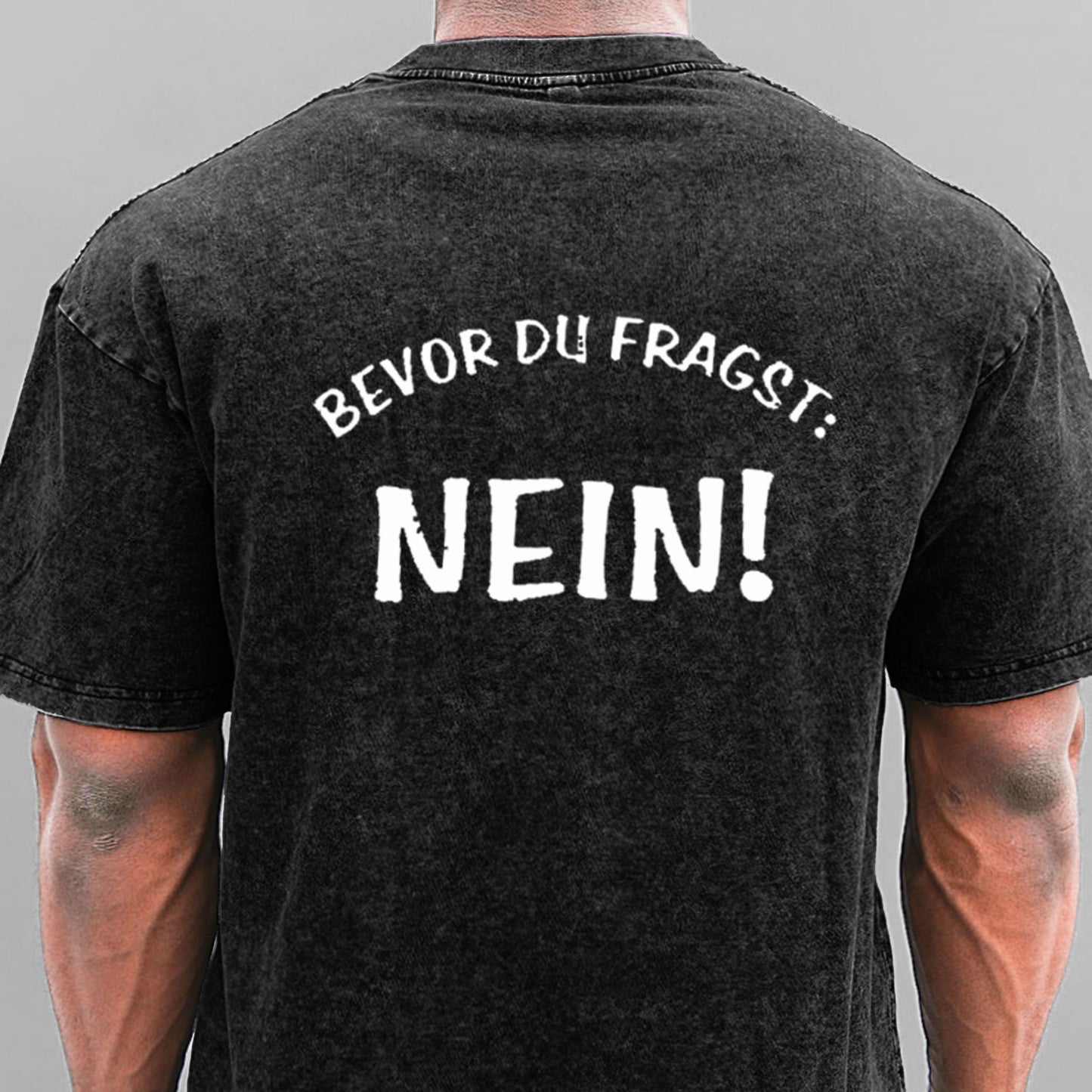 Bevor Du Fragst Nein Gewaschene Vintage T-Shirt