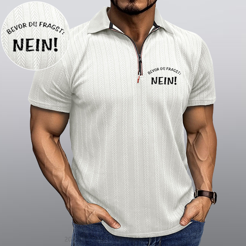 Maturelion Bevor Du Fragst Nein Kragen T-Shirt