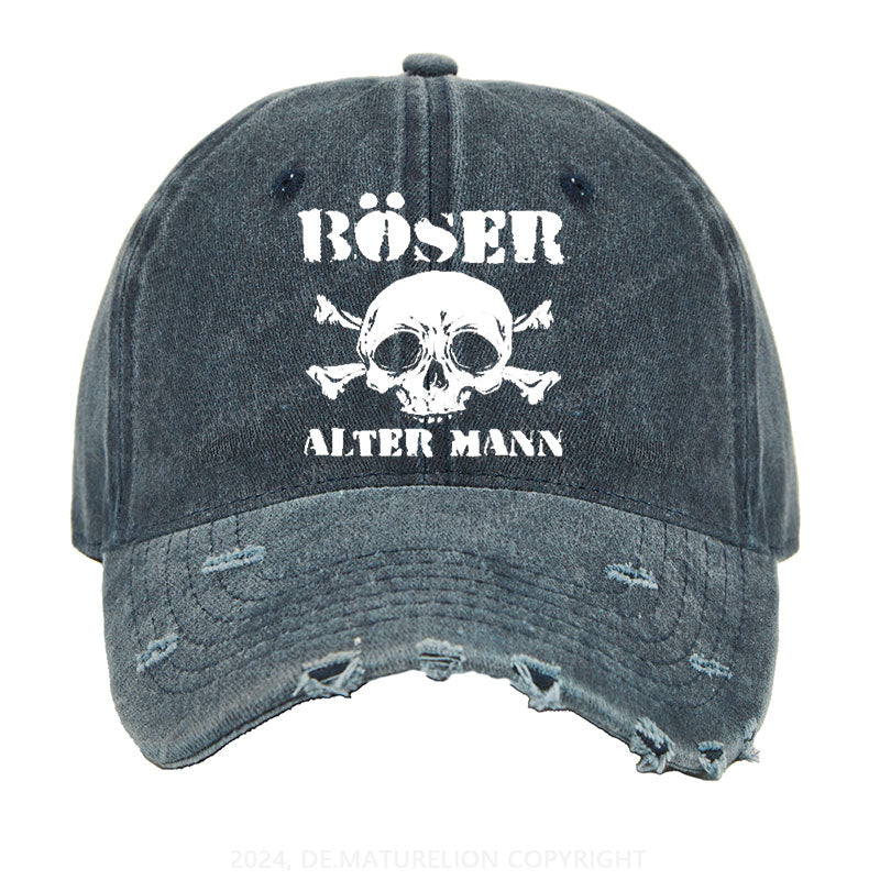 Böser Alter Mann Gewaschene Vintage Cap