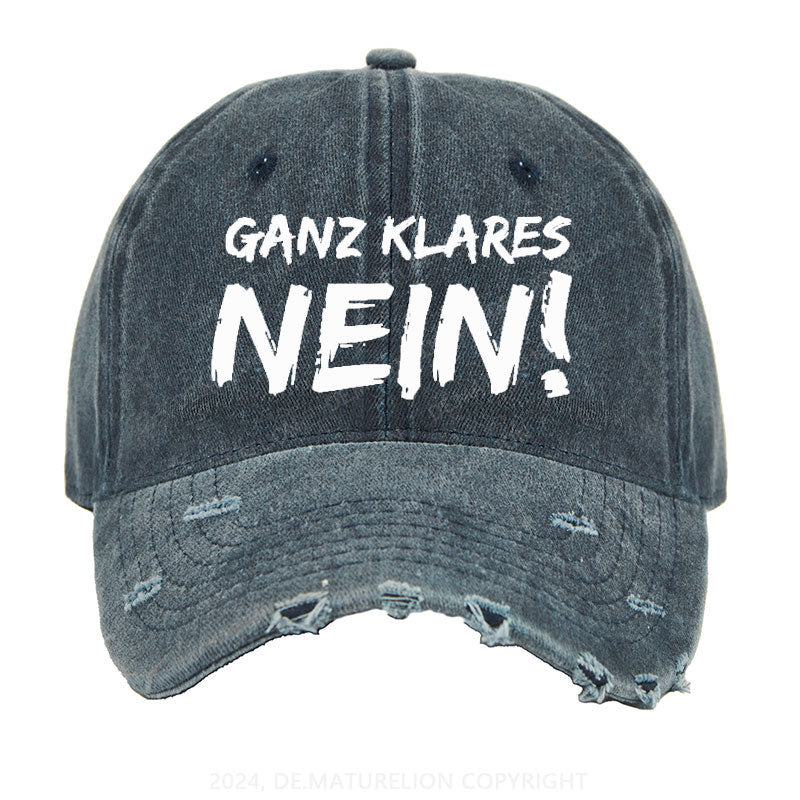 Ganz Klares Nein! Gewaschene Vintage Cap