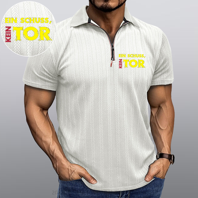 Maturelion Ein Schuss Kein Tor Kragen T-Shirt