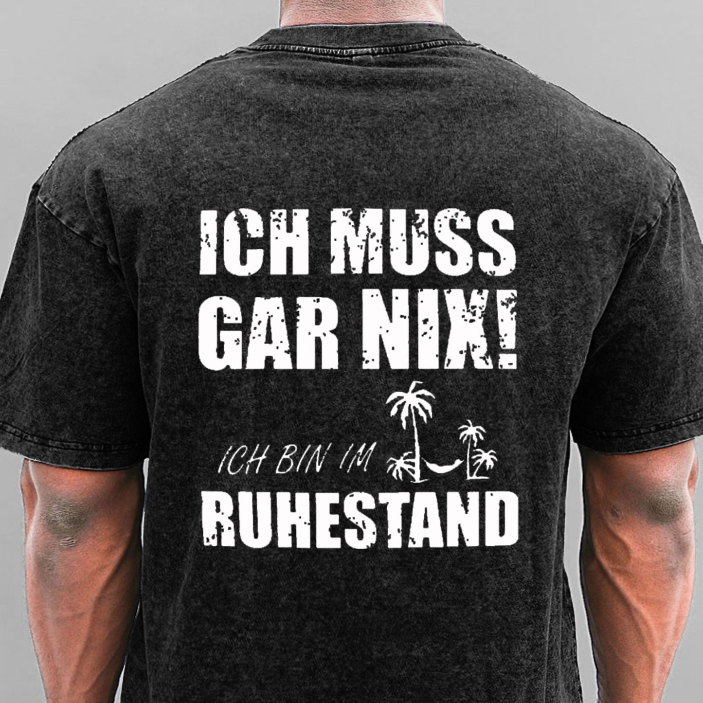 Ich muss nichts tun, ich bin im Ruhestand Gewaschene Vintage T-Shirt