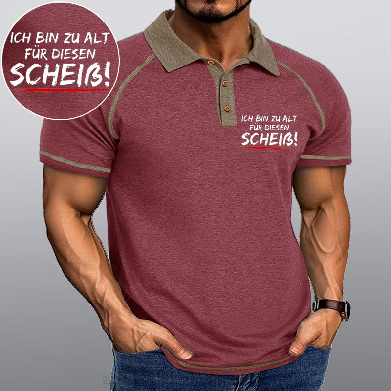 Maturelion Ich Bin Zu Alt Für Diesen Scheiß Kragen T-Shirt