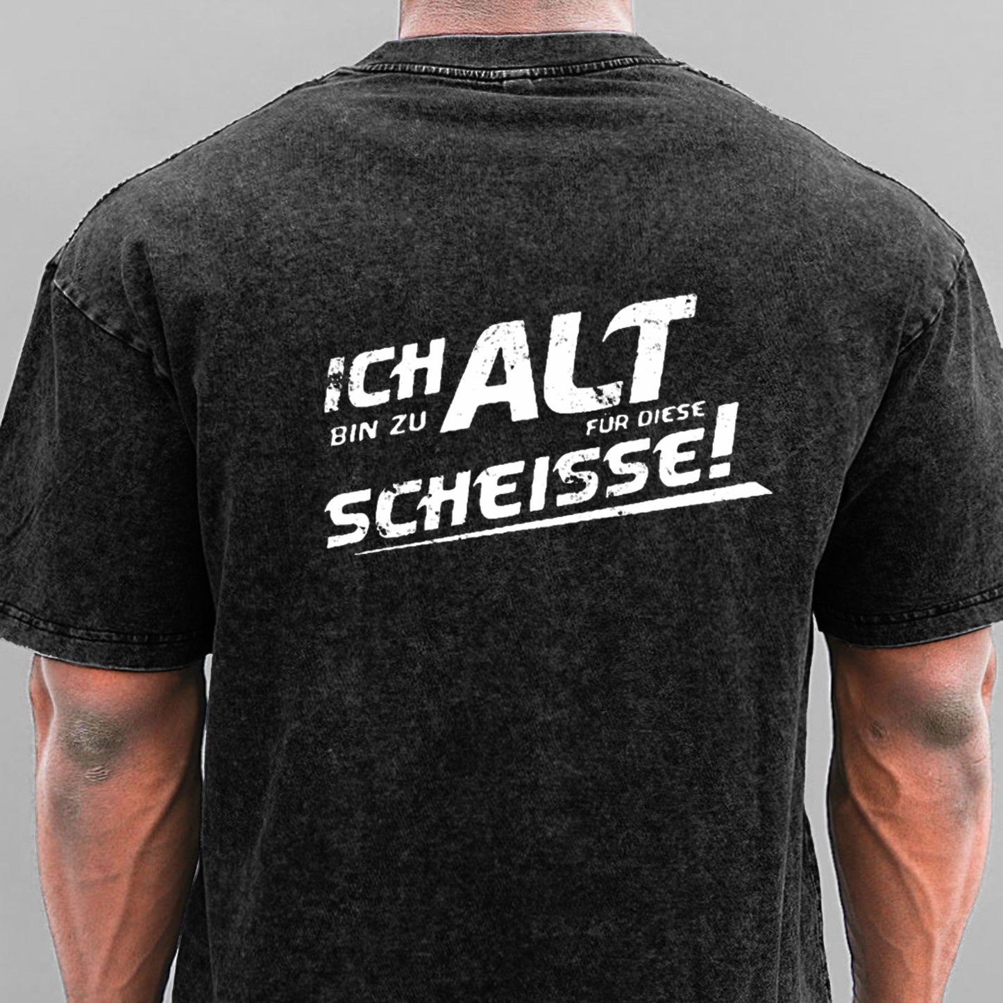 Ich Bin Zu Alt Für Diese Scheisse Gewaschene Vintage T-Shirt