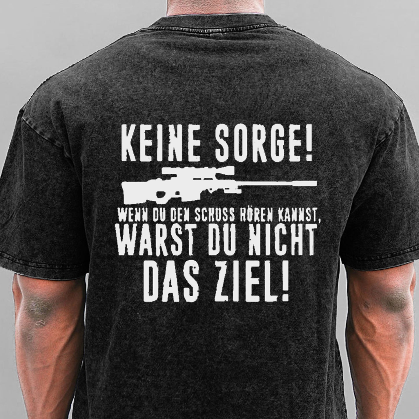 Keine Sorge! Wenn Du Den Schuss Hören Kannst Warst Du Nicht Das Ziel Gewaschene Vintage T-Shirt