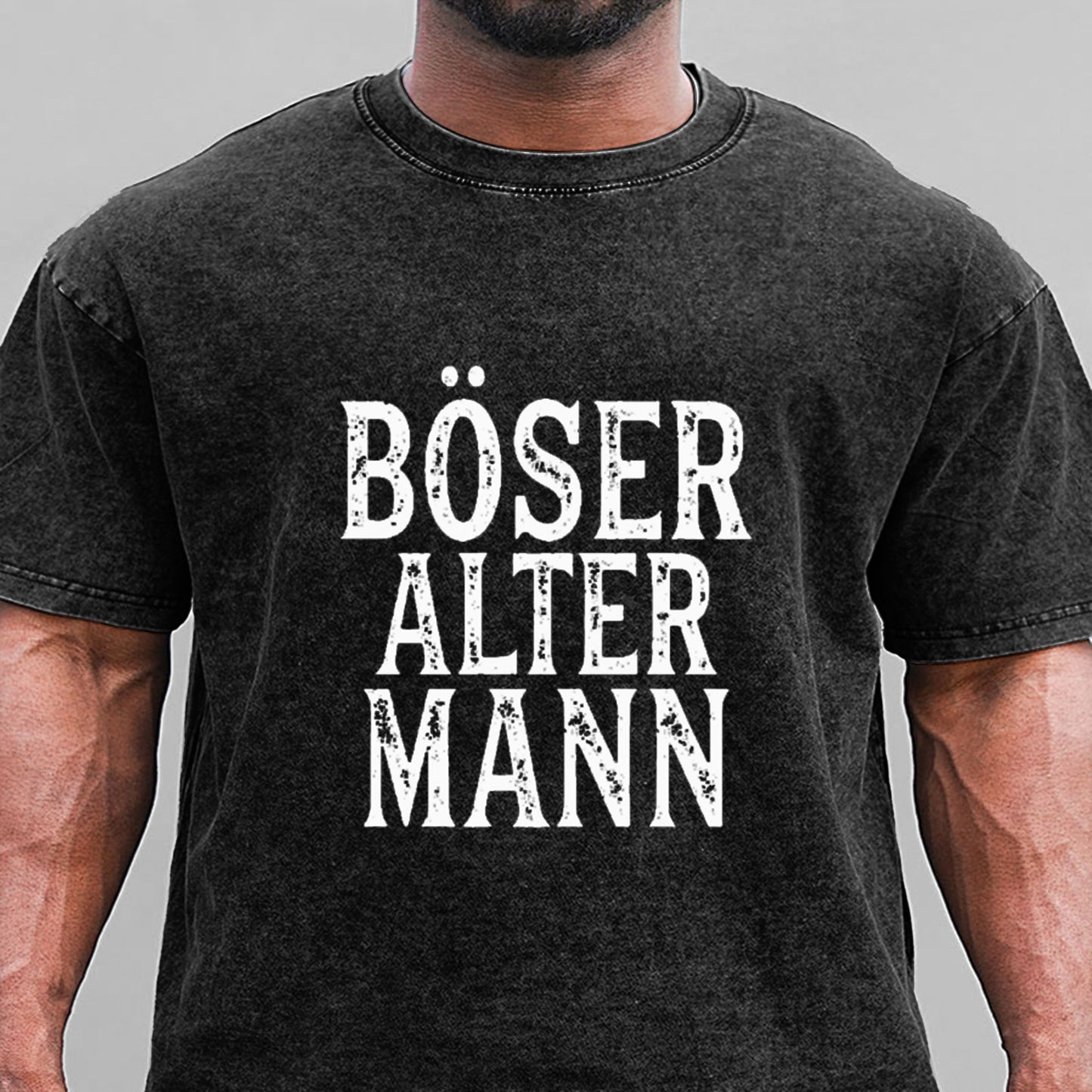 Böser Alter Mann Gewaschene Vintage T-Shirt