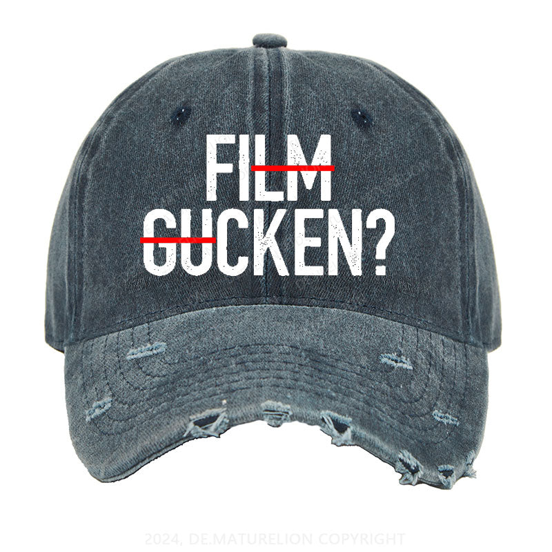 Film Gucken Gewaschene Vintage Cap