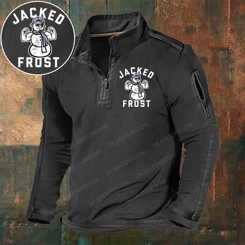Jacke Frost Stehkragen Reißverschluss Polo Shirt