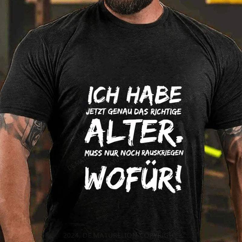Ich Habe Jetzt Genau Das Richtige Alter T-Shirt