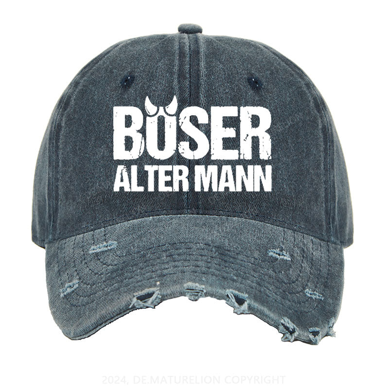 Böser Alter Mann Gewaschene Vintage Cap