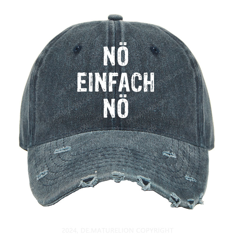 Nö Einfach Nö Gewaschene Vintage Cap