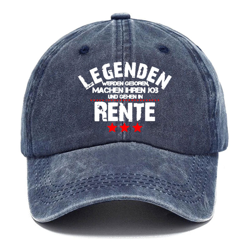 Legenden Werden Geboren Machen Ihren Job Und Gehen In Rente Baseball Cap
