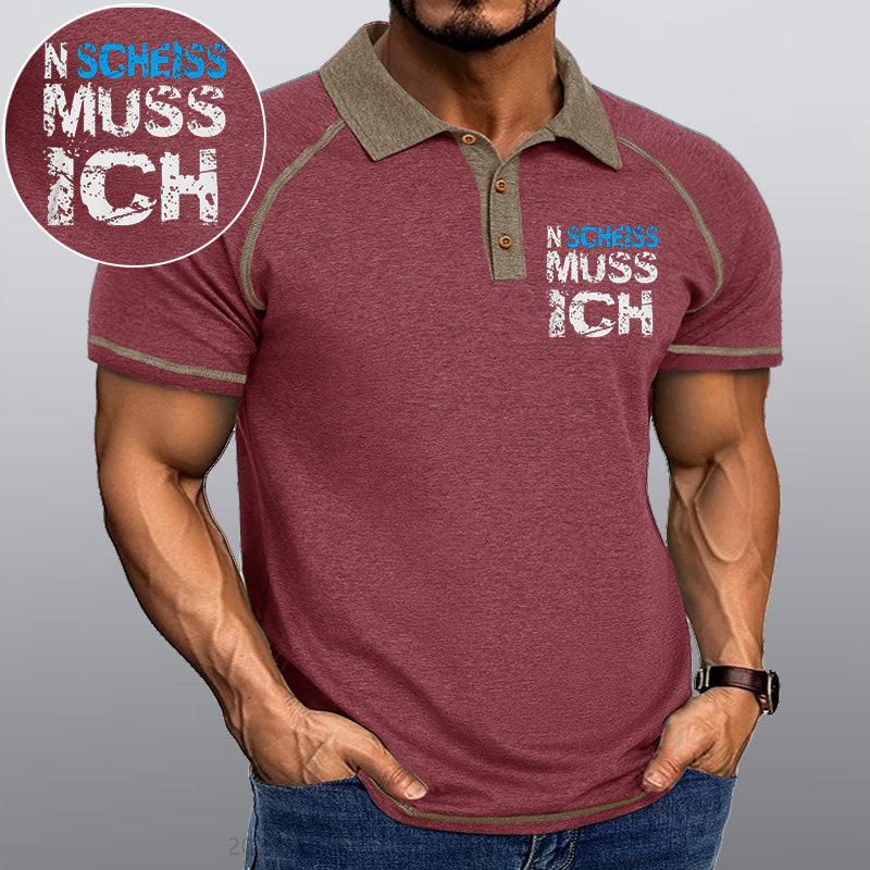 Maturelion N Scheiss muss ich Kragen T-Shirt