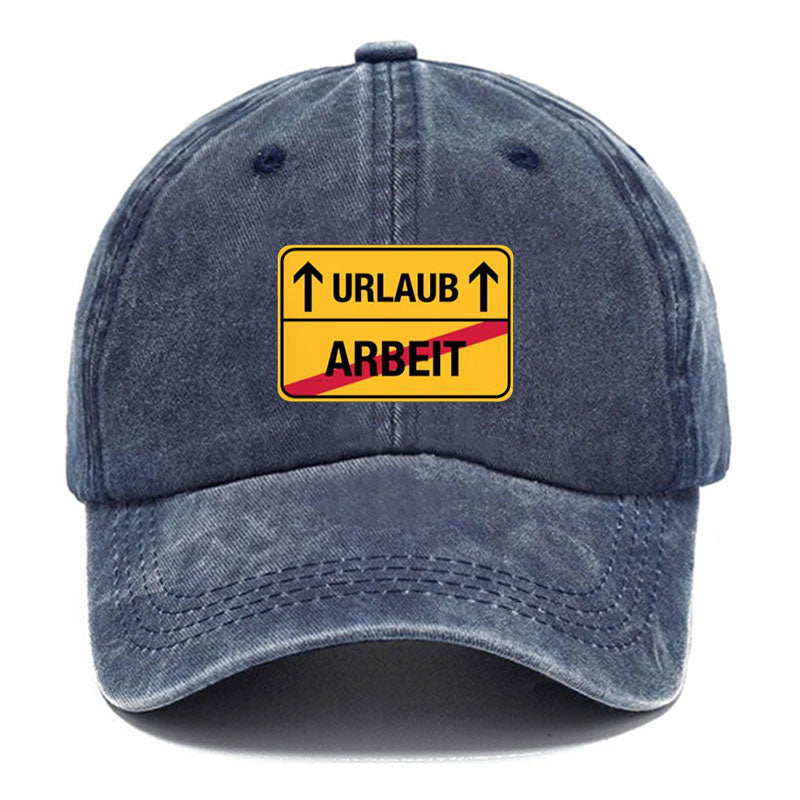 Keine Arbeit! Nur Urlaub! Baseball Cap