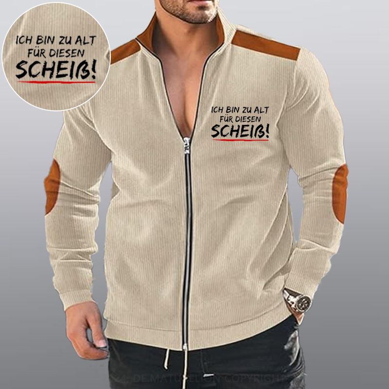 Maturelion Ich Bin Zu Alt Für Diesen Scheiß Reißverschluss Jacke