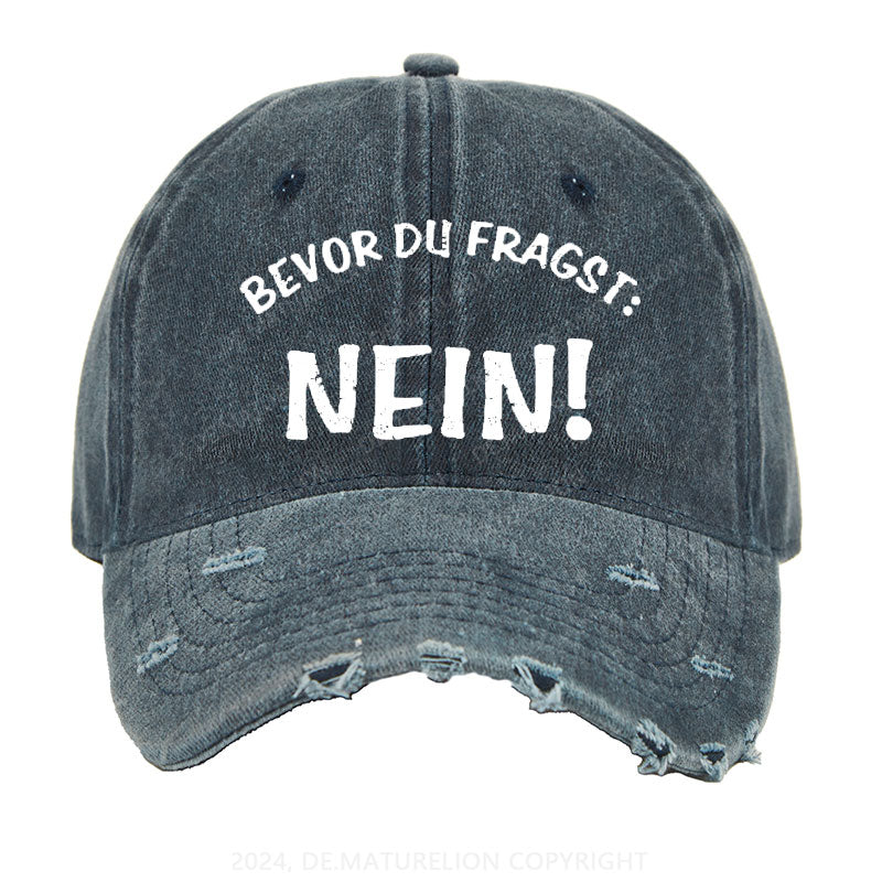 Bevor Du Fragst: Nein! Gewaschene Vintage Cap