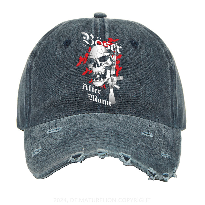 Böser Alter Mann Gewaschene Vintage Cap