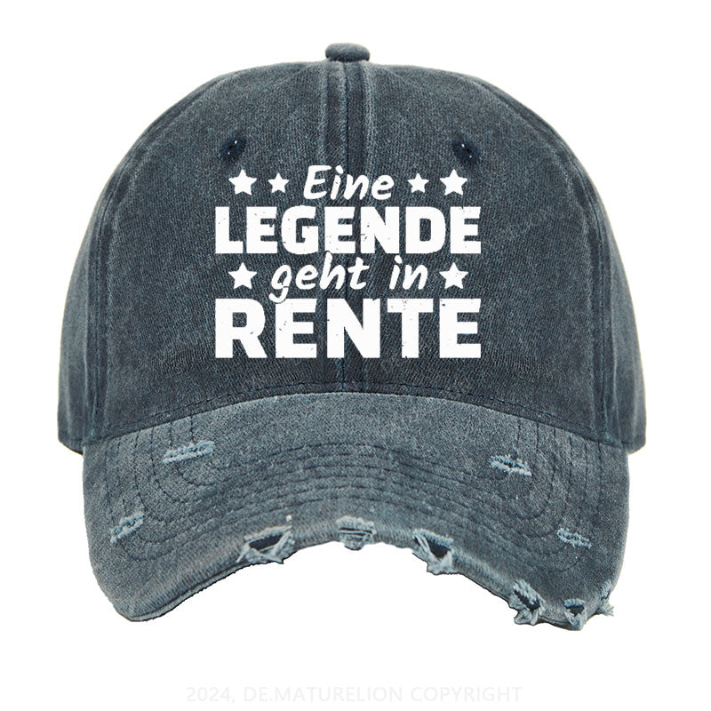 Eine Legende Geht In Rente Gewaschene Vintage Cap