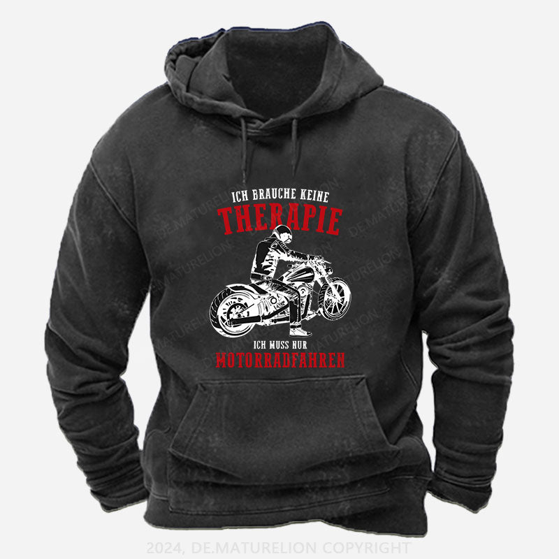 Ich brauche keine Therapie Hoodie
