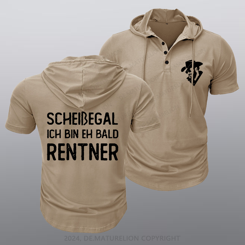 Maturelion Scheißegal Ich Bin Eh Bald Rentner Kapuze T-Shirt