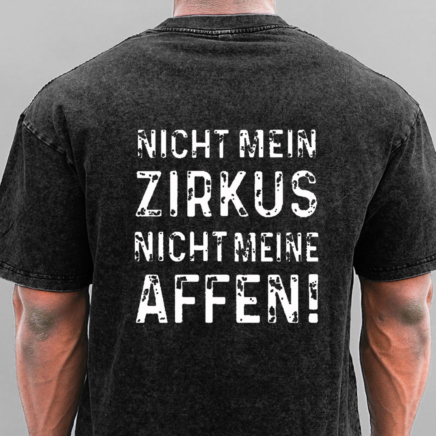 Nicht mein Zirkus nicht meine Affen Gewaschene Vintage T-Shirt