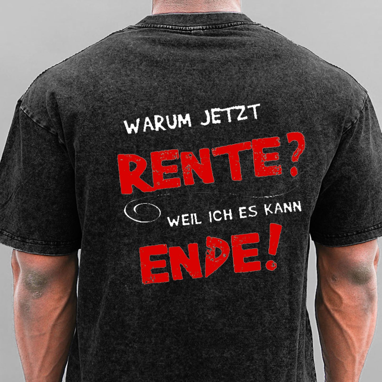 Warum Jetzt Rente Weil Ich Es Kann Ende Gewaschene Vintage T-Shirt