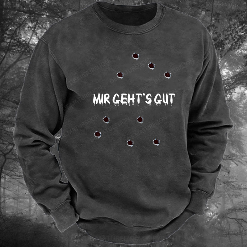 Mir geht's gut Gewaschenes Sweatshirt