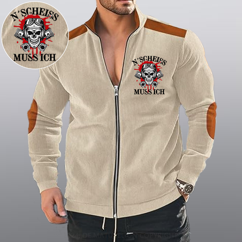 Maturelion N´Scheiß muss ich Reißverschluss Jacke