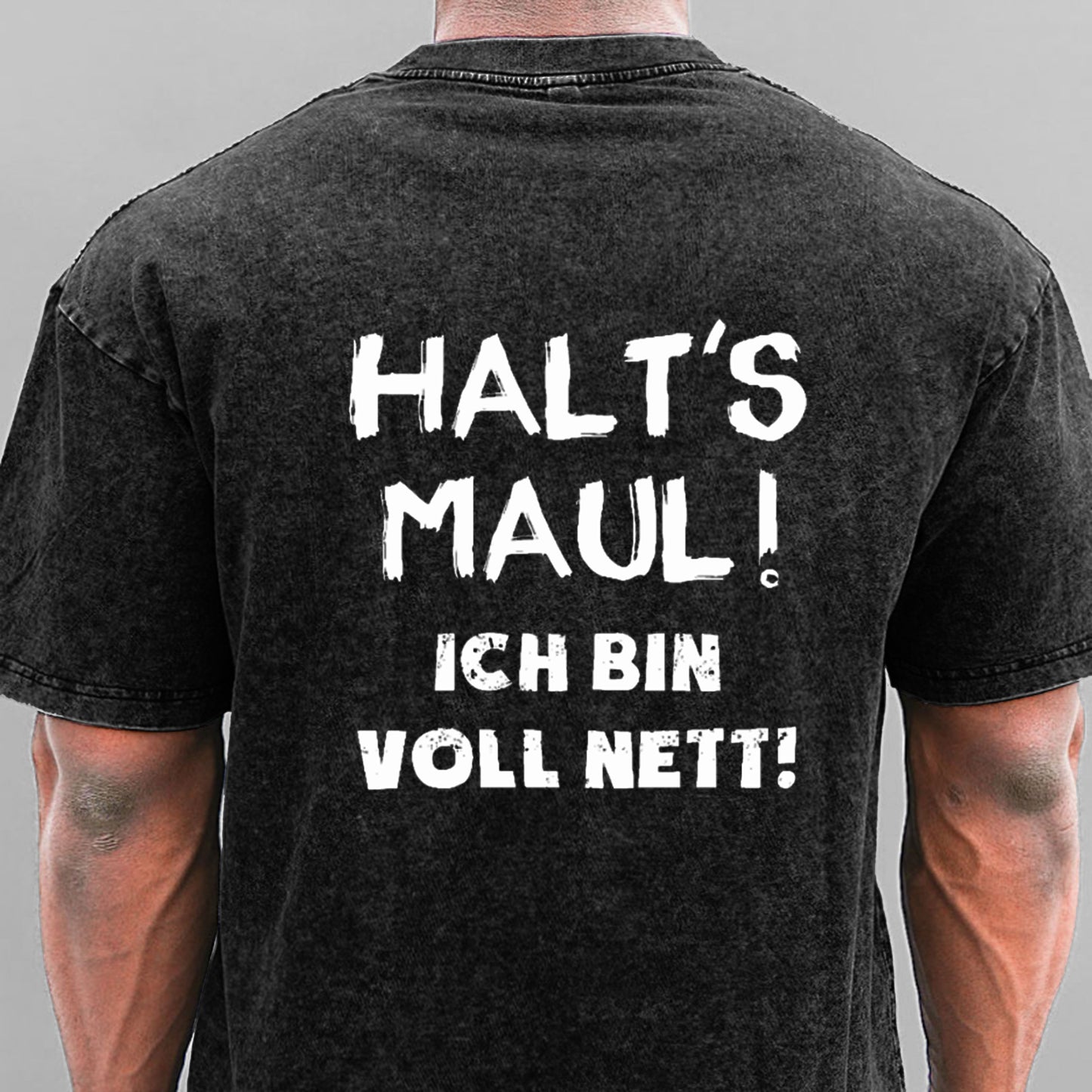 Halt‘s Maul Ich Bin Voll Nett Gewaschene Vintage T-Shirt