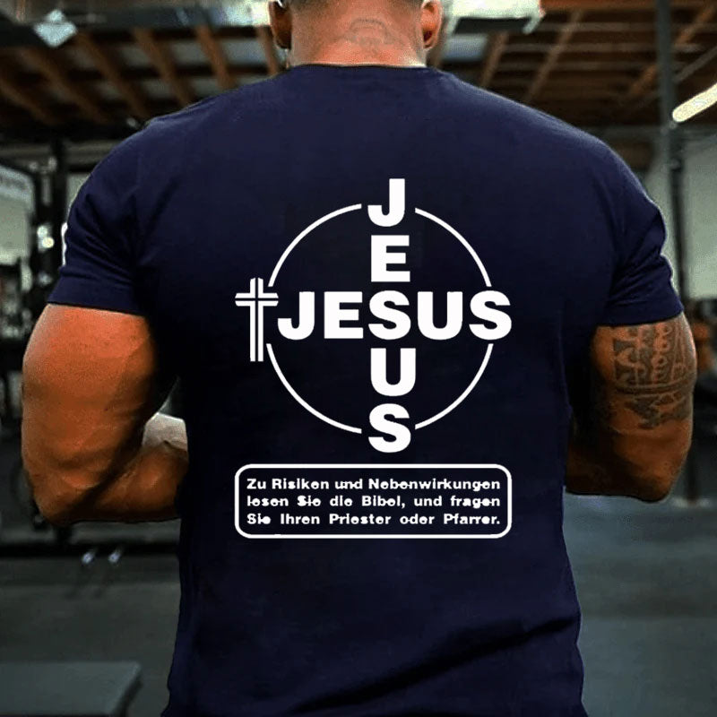 Jesus Zu Risiken und Nebenwirkungen lesen Sie die Bibel T-Shirt