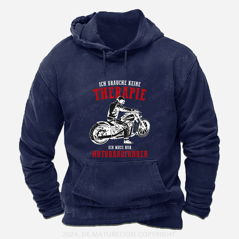 Ich brauche keine Therapie Hoodie