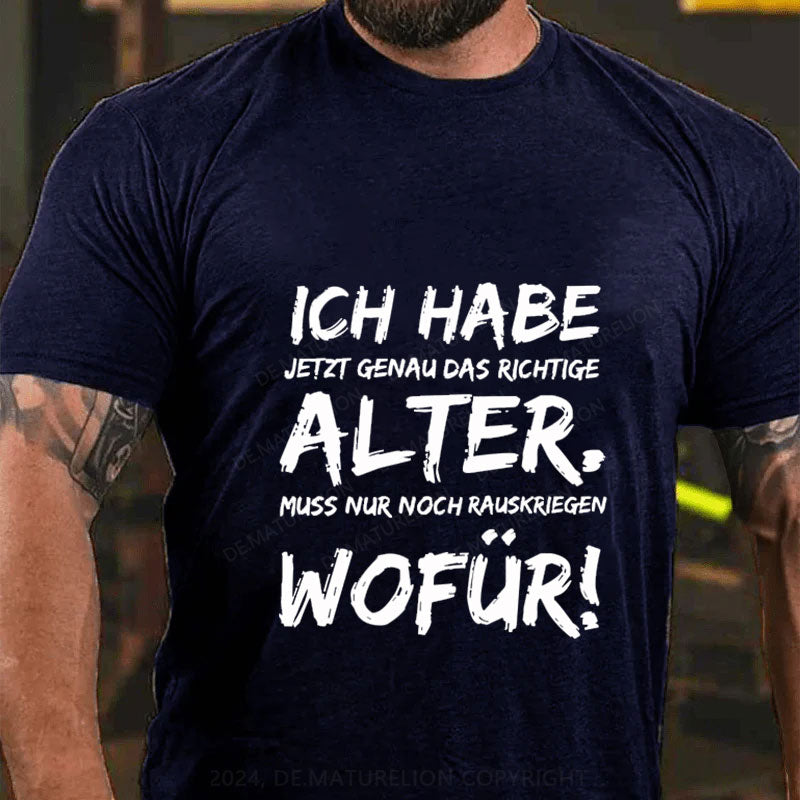Ich Habe Jetzt Genau Das Richtige Alter T-Shirt