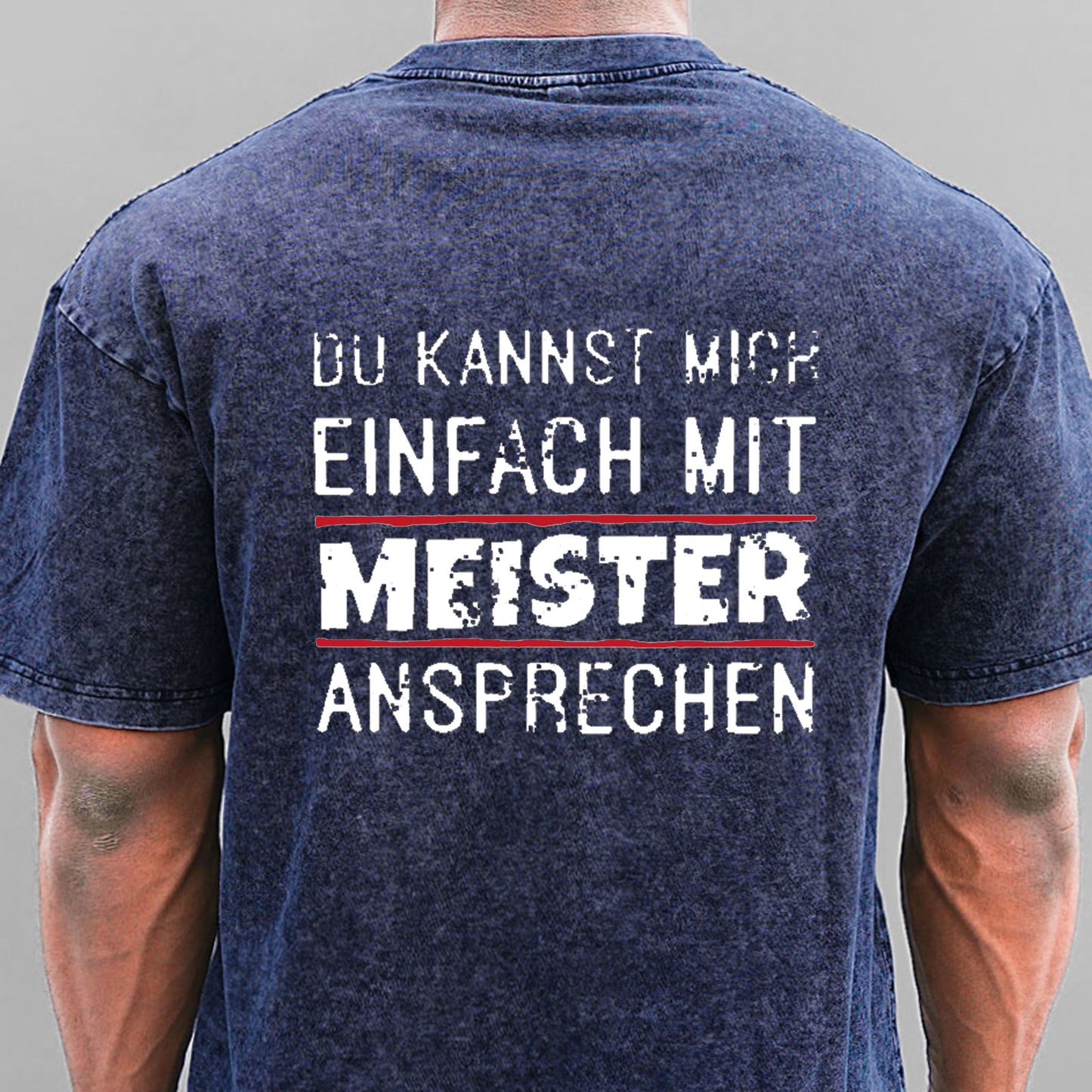 Du Kannst Mich Einfach Mit Meister Ansprechen Gewaschene Vintage T-Shirt