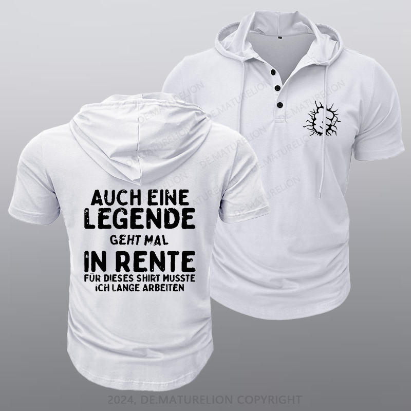 Maturelion Auch Eine Legende Geht Mal In Rente Kapuze T-Shirt