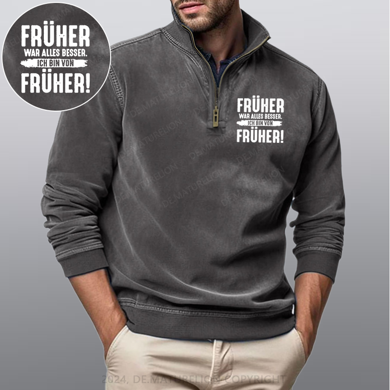 Maturelion Früher War Alles Besser Ich Bin Von Früher Stehkragen Poloshirt
