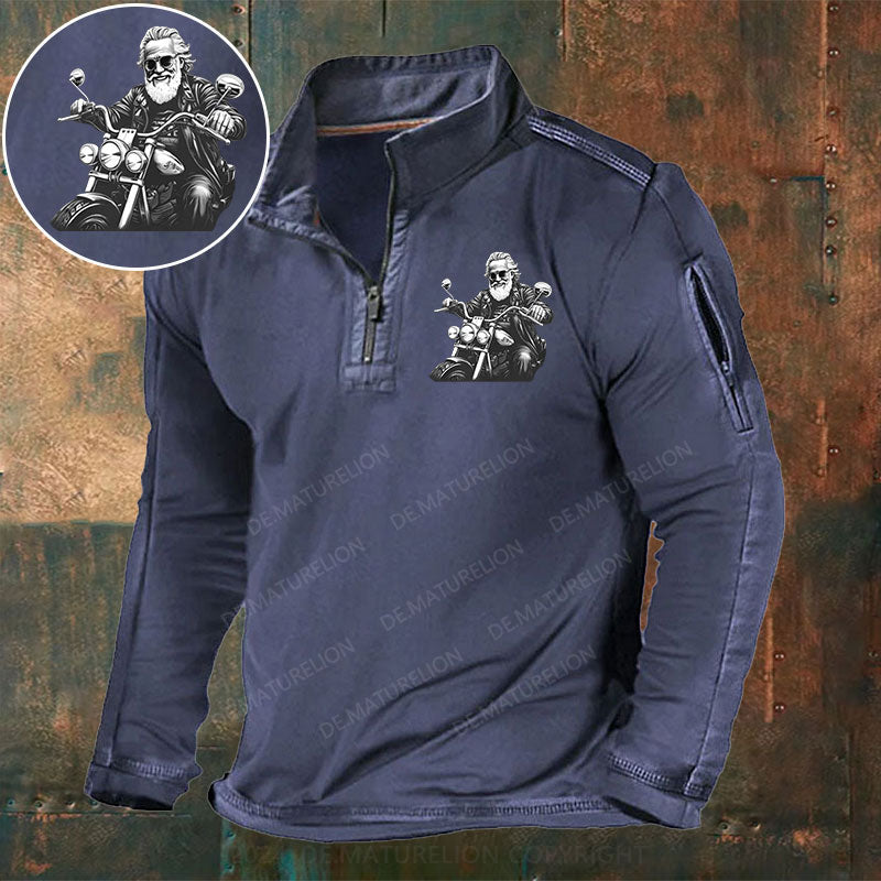 Im Alter wird man immer knackiger Stehkragen Reißverschluss Polo Shirt