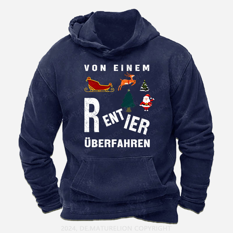 Von einem Rentier überfahren Hoodie