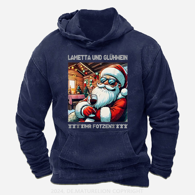 Lametta Und Glühwein Ihr Fotzen Hoodie