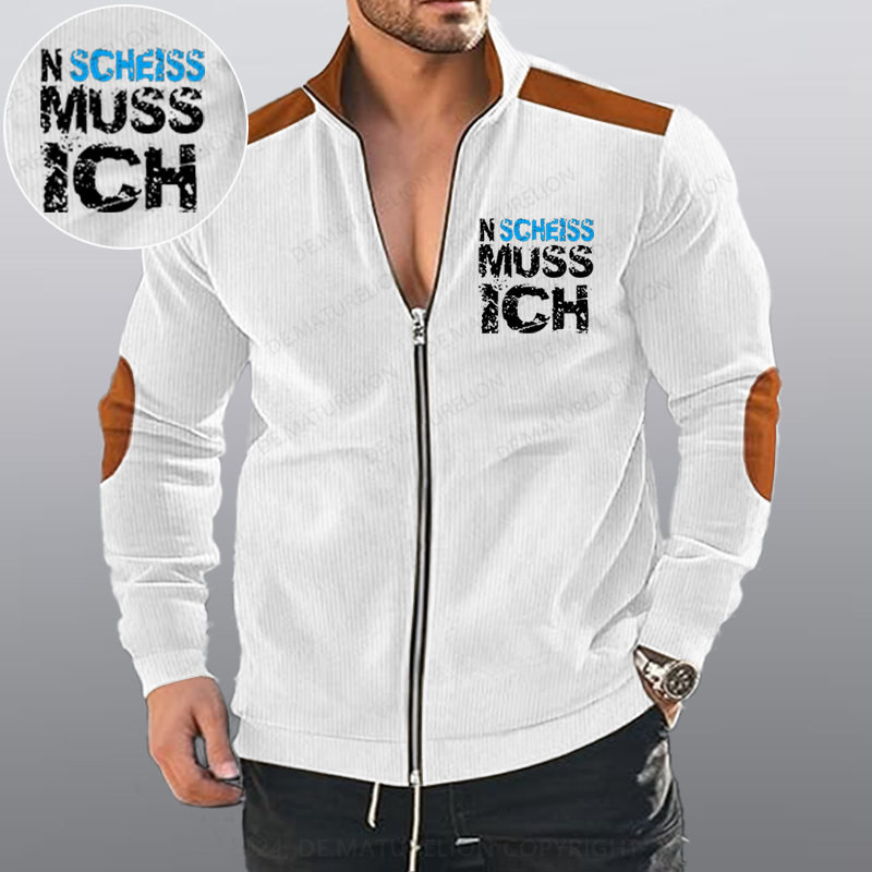 Maturelion N Scheiss muss ich Reißverschluss Jacke