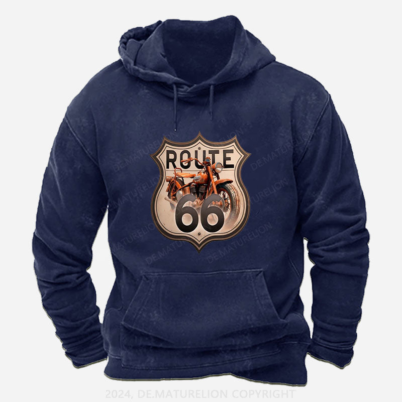 Route 66 Motorrad Hoodie
