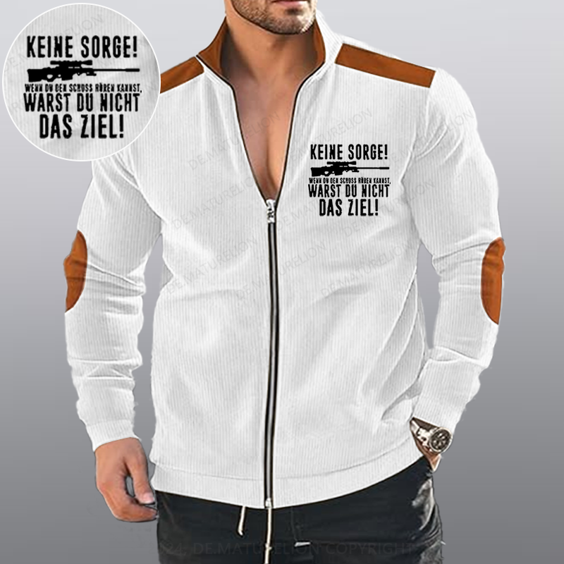 Maturelion Keine Sorge! Wenn Du Den Schuss Hören Kannst Warst Du Nicht Das Ziel Reißverschluss Jacke