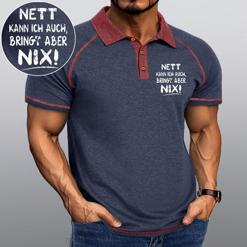 Maturelion Nett Kann Ich Auch Bringt Aber Nix Kragen T-Shirt