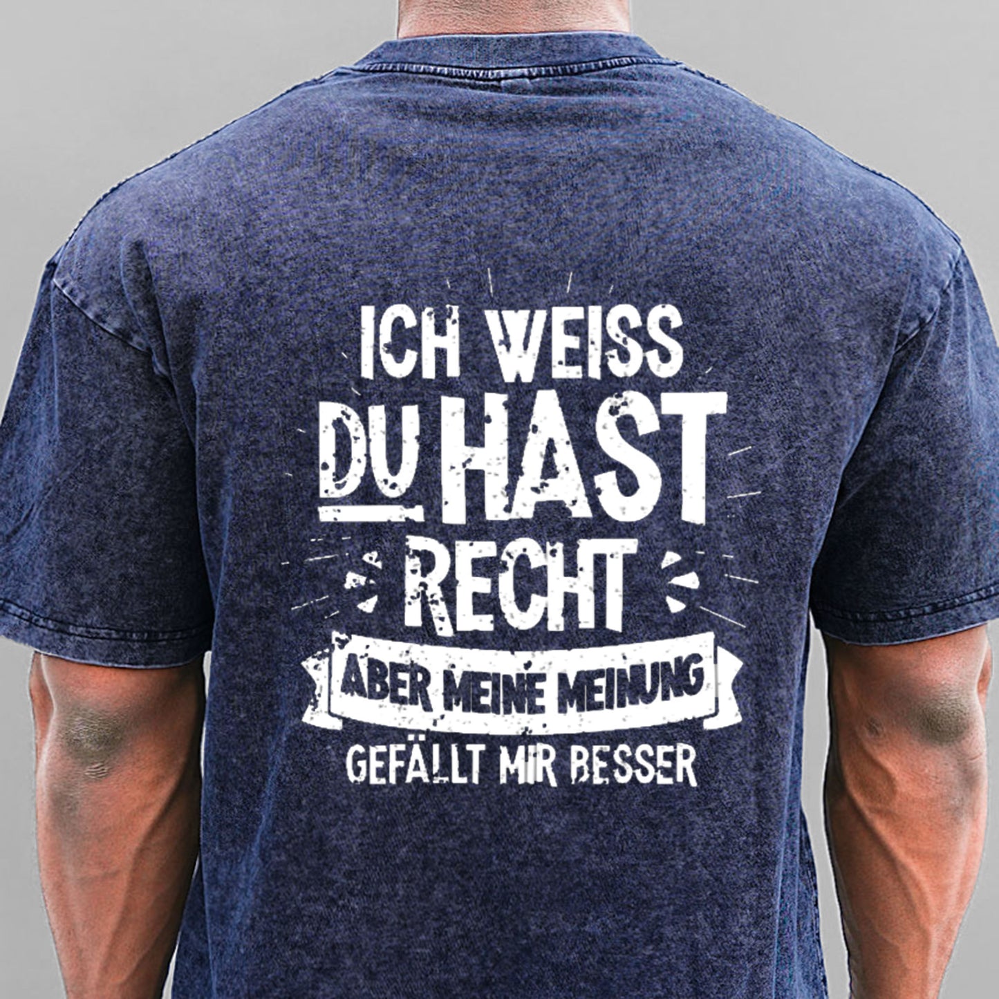 Ich Weiß Du Hast Recht Aber Meine Meinung Gefällt Mir Besser Gewaschene Vintage T-Shirt