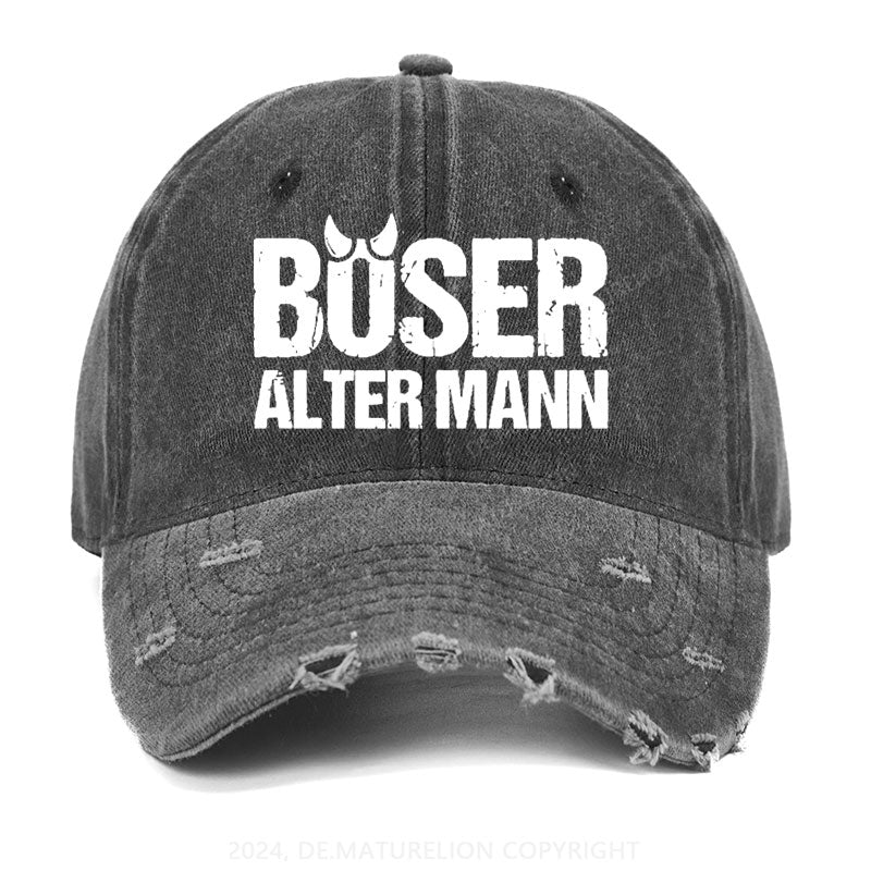 Böser Alter Mann Gewaschene Vintage Cap