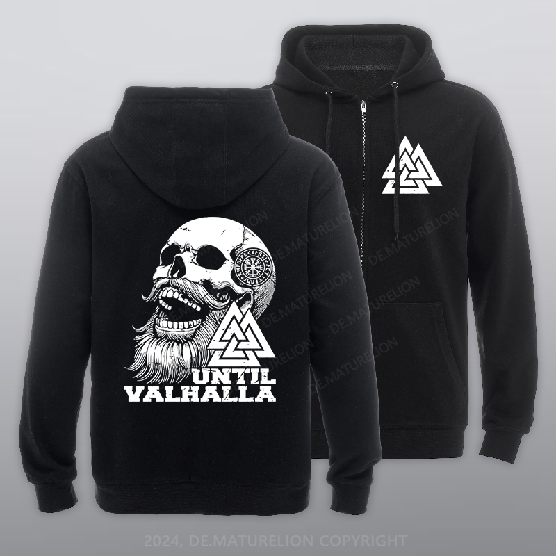 Maturelion Until Valhalla Reißverschluss Hoodie