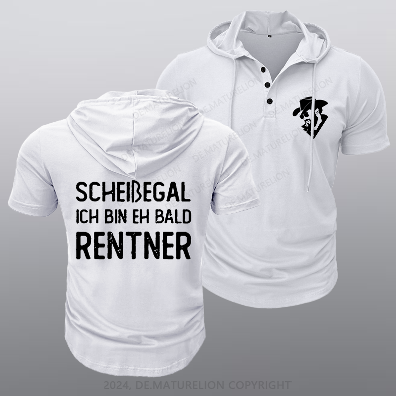 Maturelion Scheißegal Ich Bin Eh Bald Rentner Kapuze T-Shirt