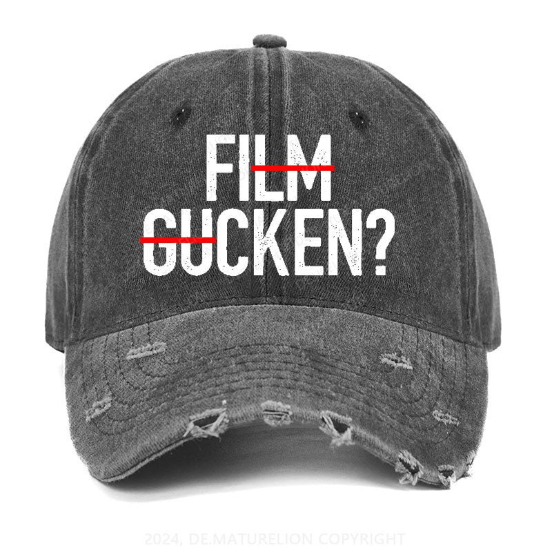Film Gucken Gewaschene Vintage Cap