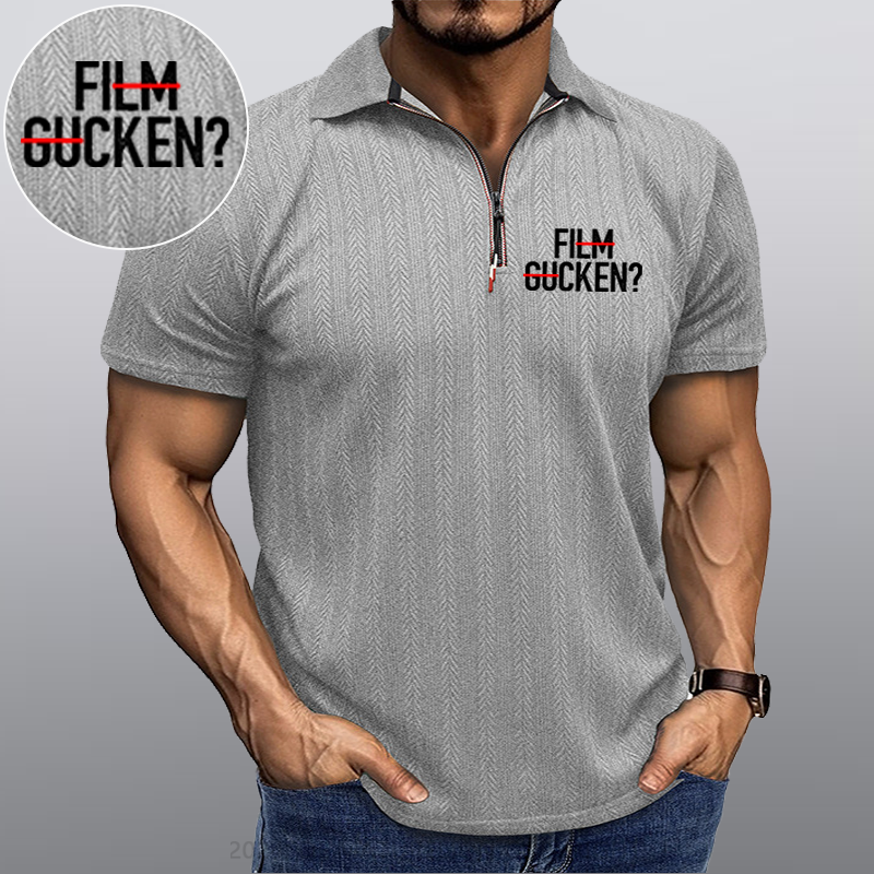 Maturelion Film Gucken Ficken! Kragen T-Shirt