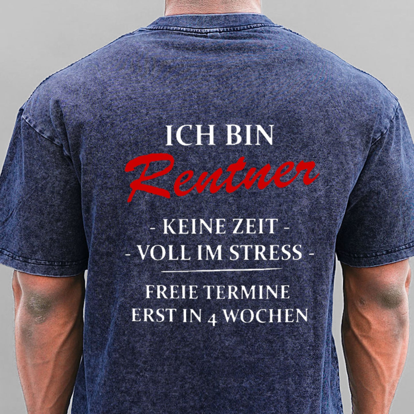 Ich bin Rentner keine Zeit voll im Stress Gewaschene Vintage T-Shirt